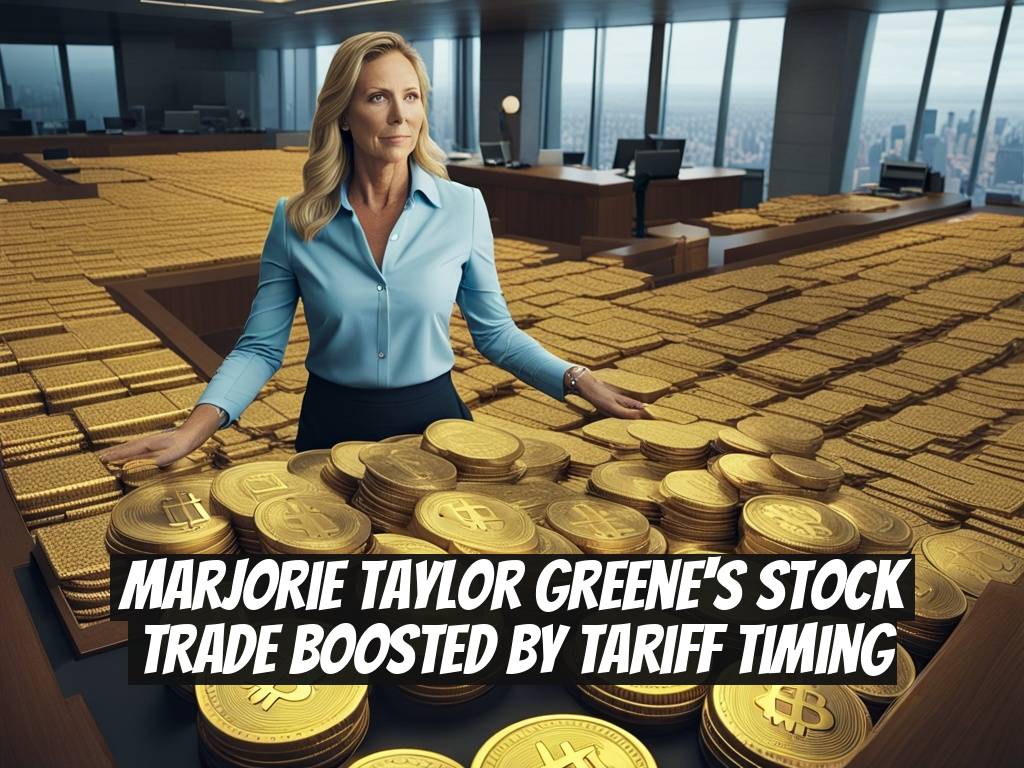 Marjorie Taylor Greene's Stock Trade Boosted by Tariff Timing