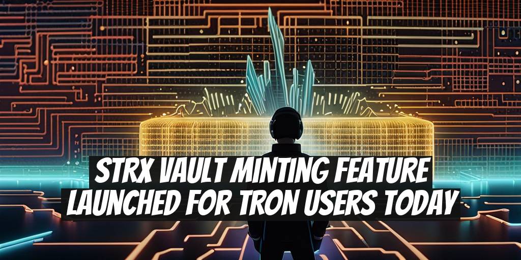 sTRX Vault Minting Feature Launched for TRON Users Today