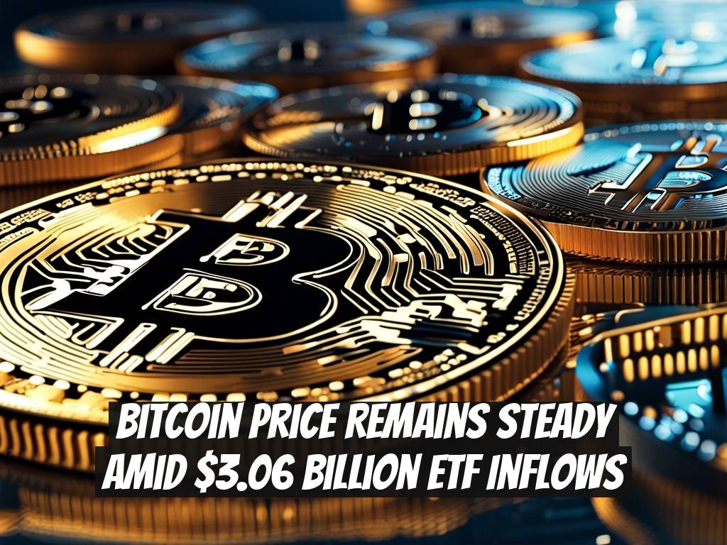 Bitcoin Price Remains Steady Amid $3.06 Billion ETF Inflows