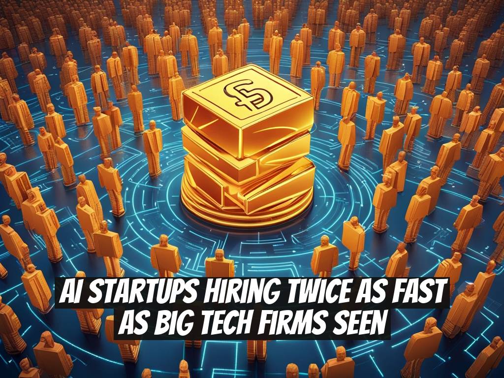AI Startups Hiring Twice as Fast as Big Tech Firms Seen
