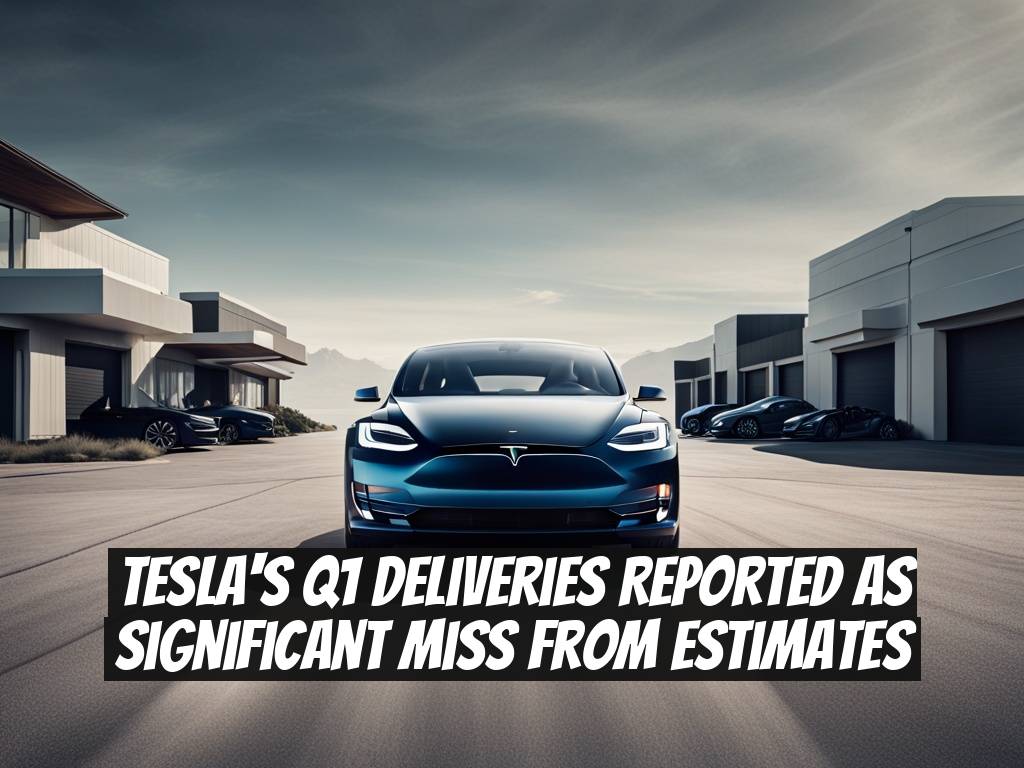 Tesla's Q1 Deliveries Reported as Significant Miss from Estimates