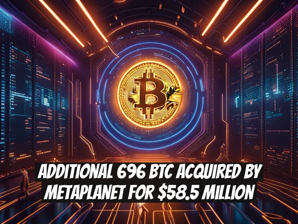 Additional 696 BTC Acquired by Metaplanet for $58.5 Million