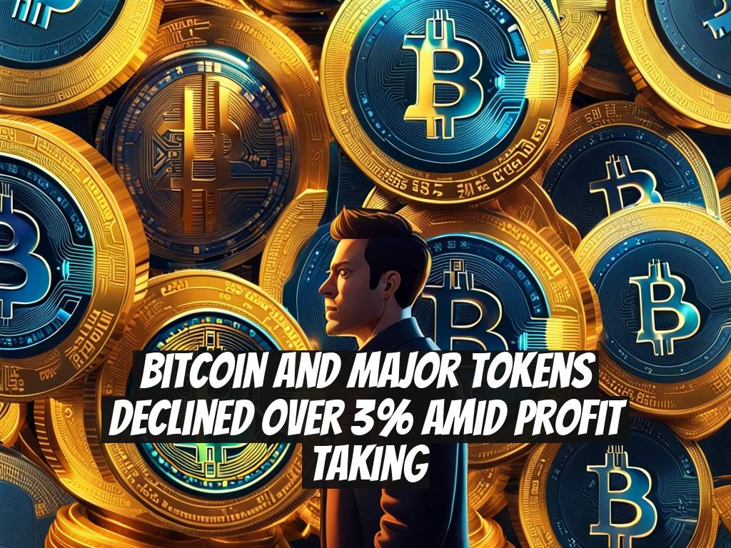 Bitcoin and Major Tokens Declined Over 3% Amid Profit Taking