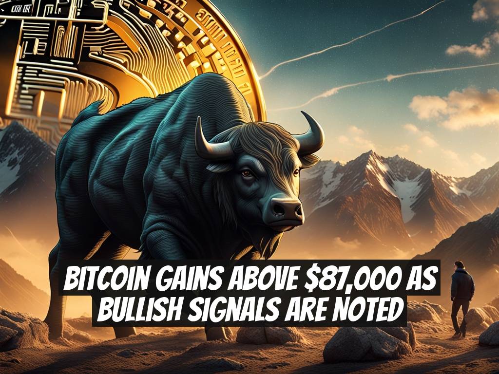 Bitcoin Gains Above $87,000 as Bullish Signals Are Noted