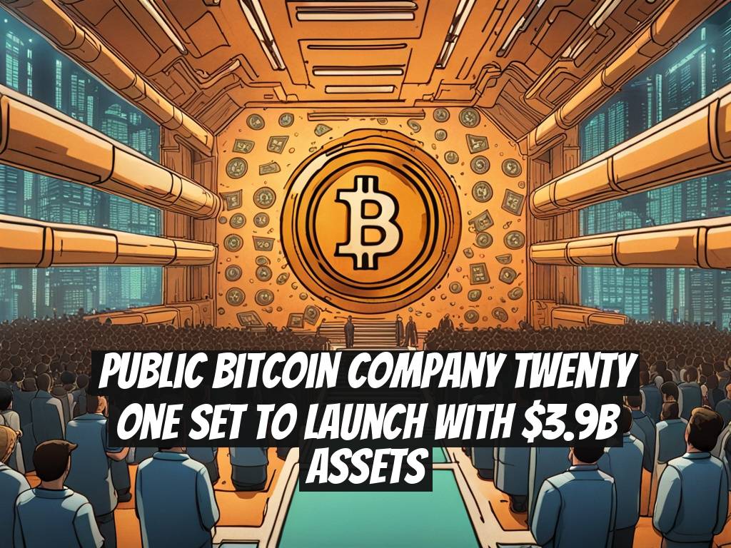 Public Bitcoin Company Twenty One Set to Launch with $3.9B Assets