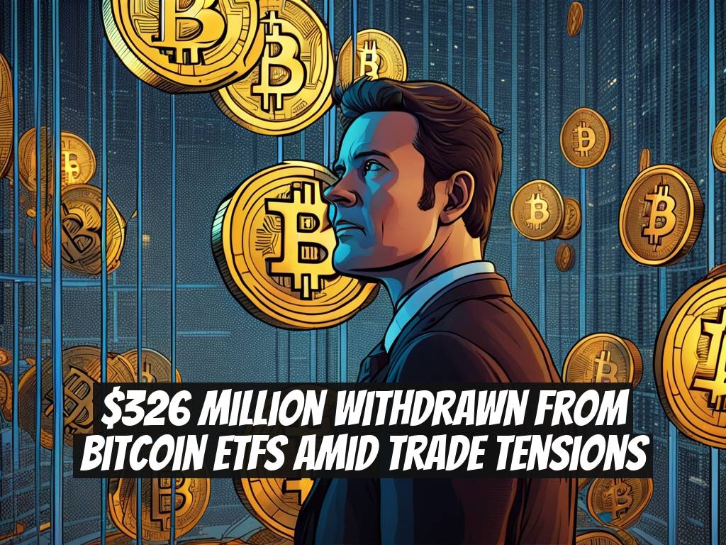 $326 Million Withdrawn from Bitcoin ETFs Amid Trade Tensions