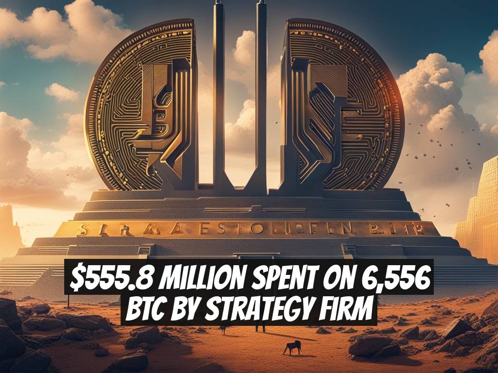 $555.8 Million Spent on 6,556 BTC by Strategy Firm