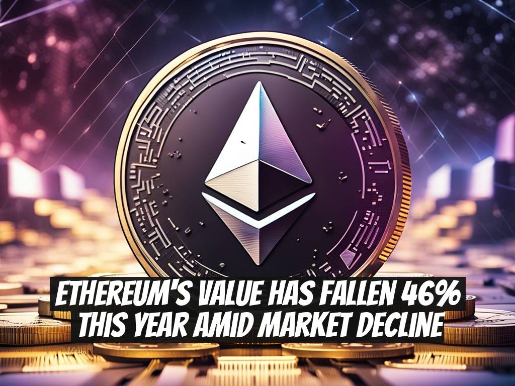 Ethereum's Value Has Fallen 46% This Year Amid Market Decline