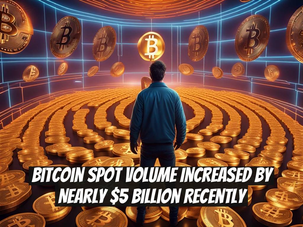 Bitcoin Spot Volume Increased by Nearly $5 Billion Recently