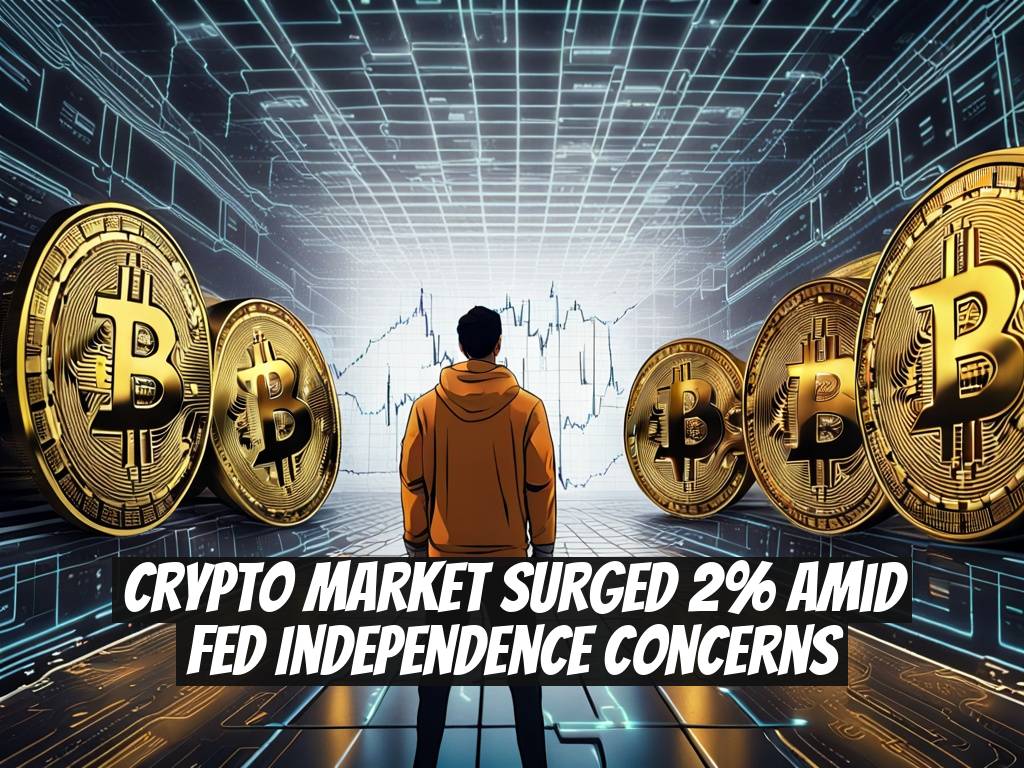 Crypto Market Surged 2% Amid Fed Independence Concerns