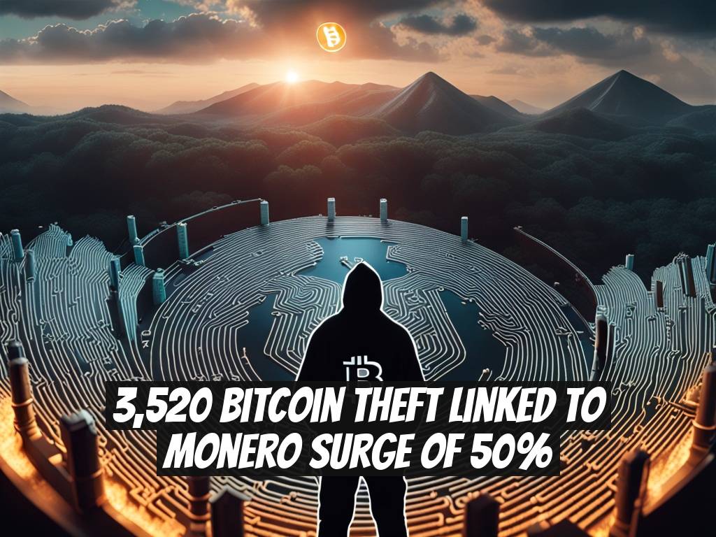 3,520 Bitcoin Theft Linked to Monero Surge of 50%