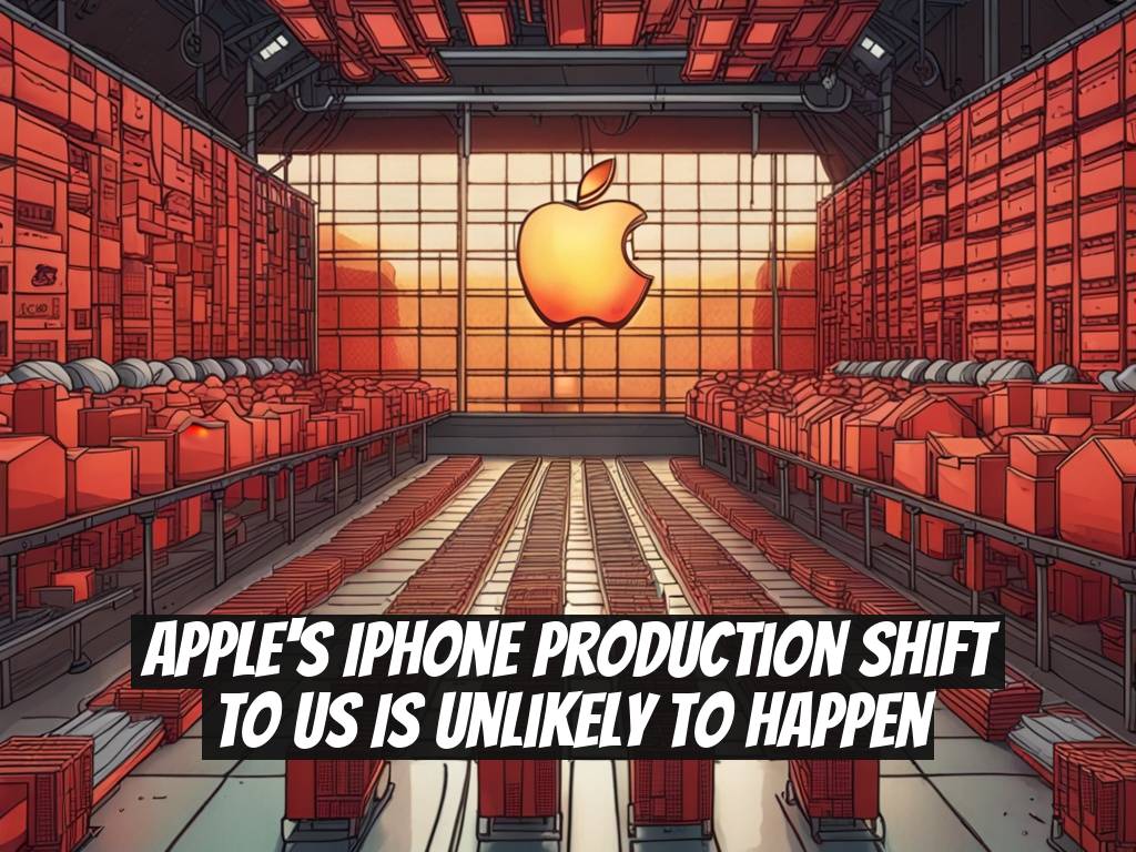 Apple's iPhone Production Shift to US is Unlikely to Happen