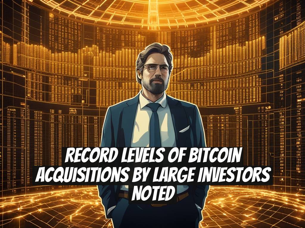 Record Levels of Bitcoin Acquisitions by Large Investors Noted