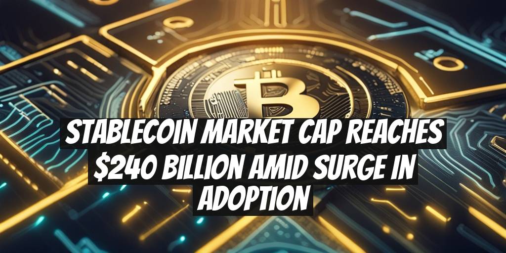 Stablecoin Market Cap Reaches $240 Billion Amid Surge in Adoption