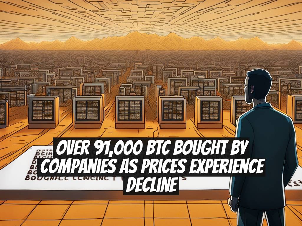 Over 91,000 BTC Bought by Companies as Prices Experience Decline