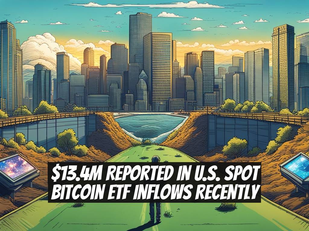 $13.4M Reported in U.S. Spot Bitcoin ETF Inflows Recently