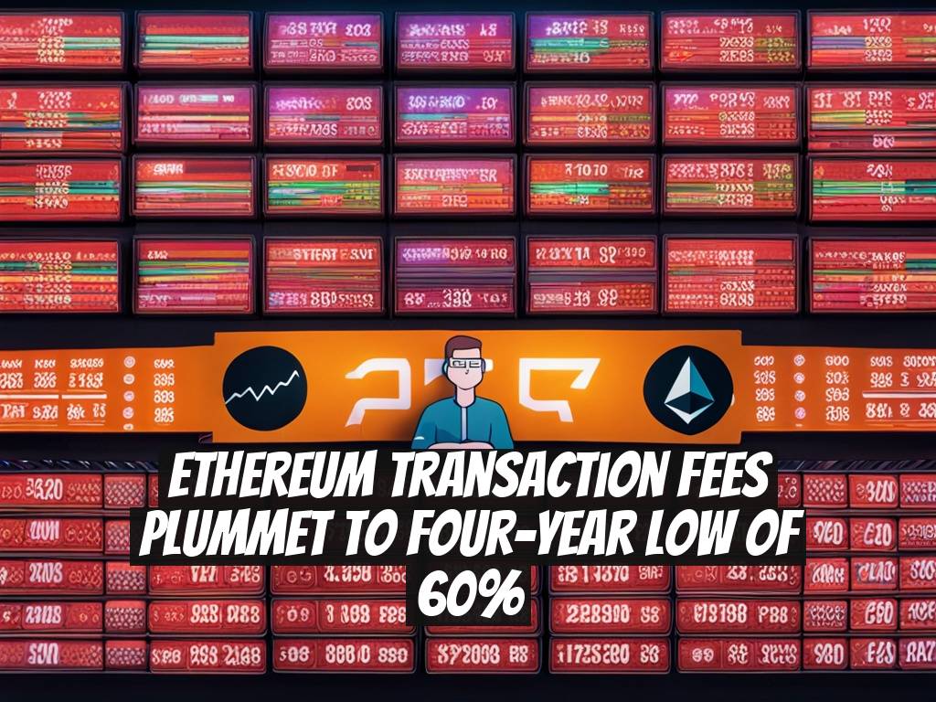 Ethereum Transaction Fees Plummet to Four-Year Low of 60%