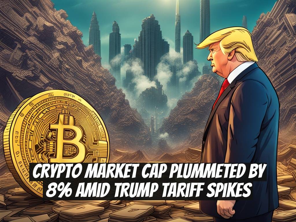 Crypto Market Cap Plummeted by 8% Amid Trump Tariff Spikes
