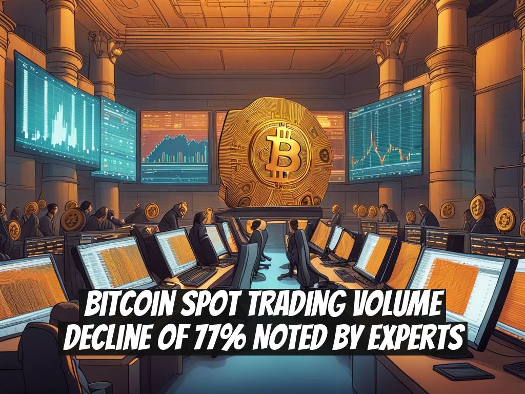 Bitcoin Spot Trading Volume Decline of 77% Noted by Experts