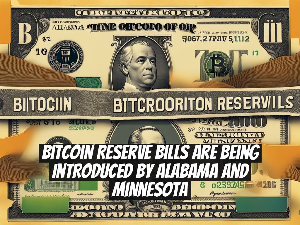 Bitcoin reserve bills are being introduced by Alabama and Minnesota