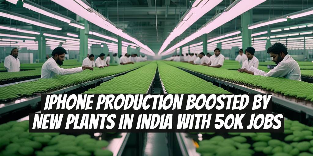 iPhone Production Boosted by New Plants in India with 50K Jobs