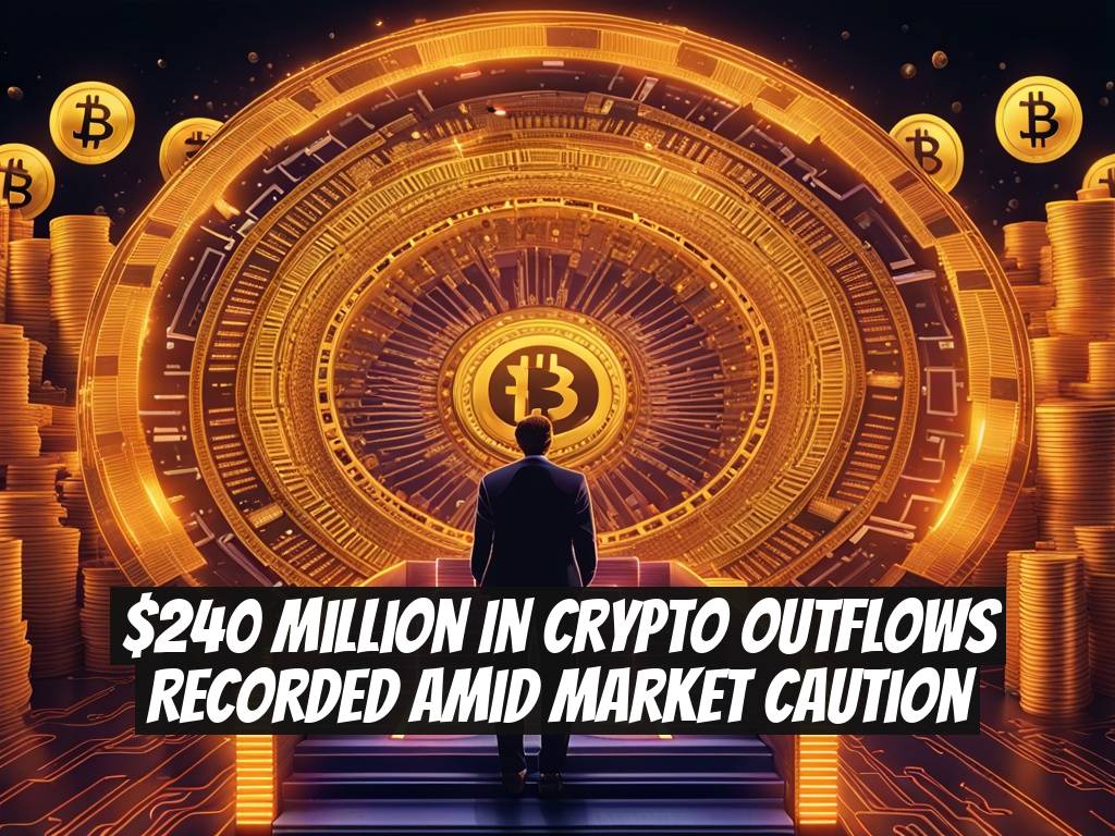$240 Million in Crypto Outflows Recorded Amid Market Caution
