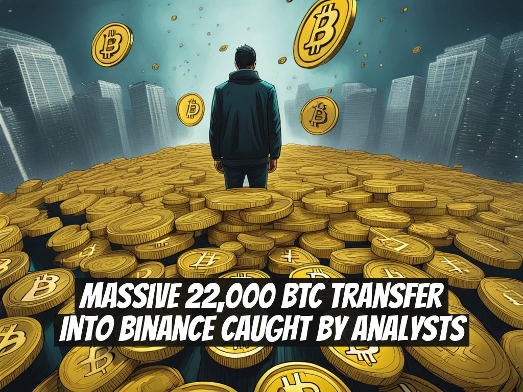 Massive 22,000 BTC Transfer into Binance Caught by Analysts