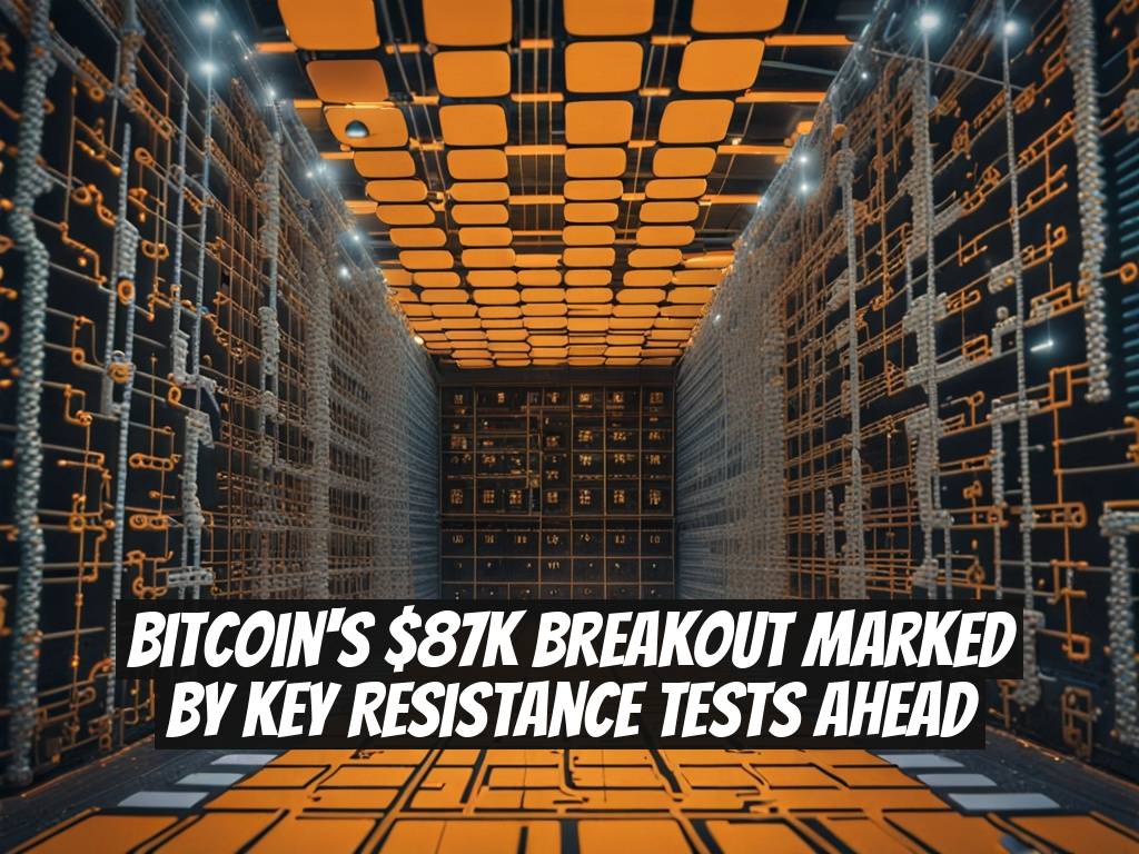 Bitcoin's $87K Breakout Marked by Key Resistance Tests Ahead