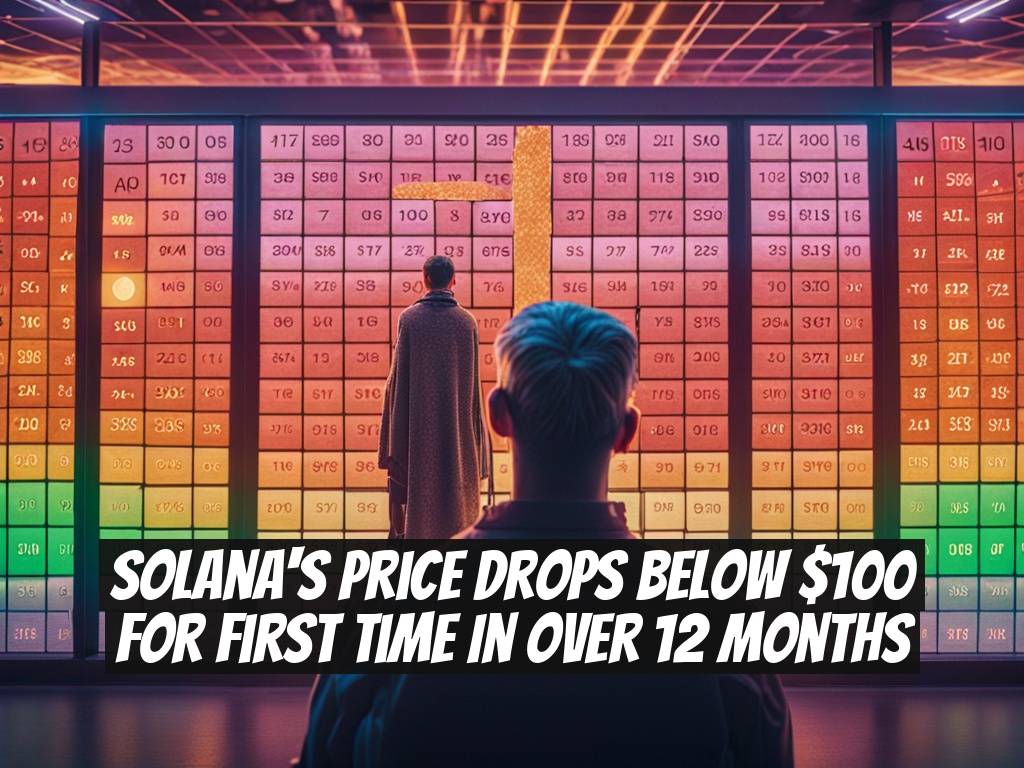 Solana's Price Drops Below $100 for First Time in Over 12 Months