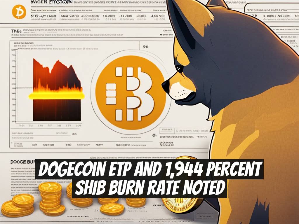 Dogecoin ETP and 1,944 Percent SHIB Burn Rate Noted