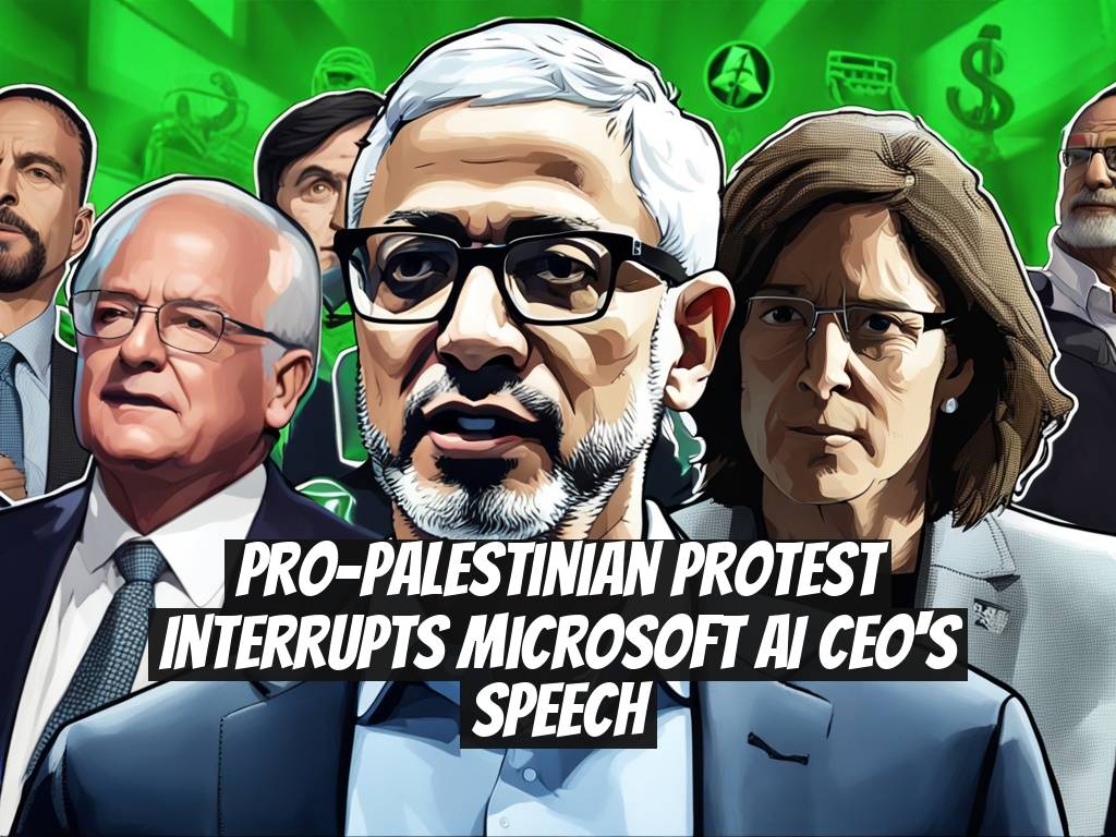 Pro-Palestinian Protest Interrupts Microsoft AI CEO's Speech