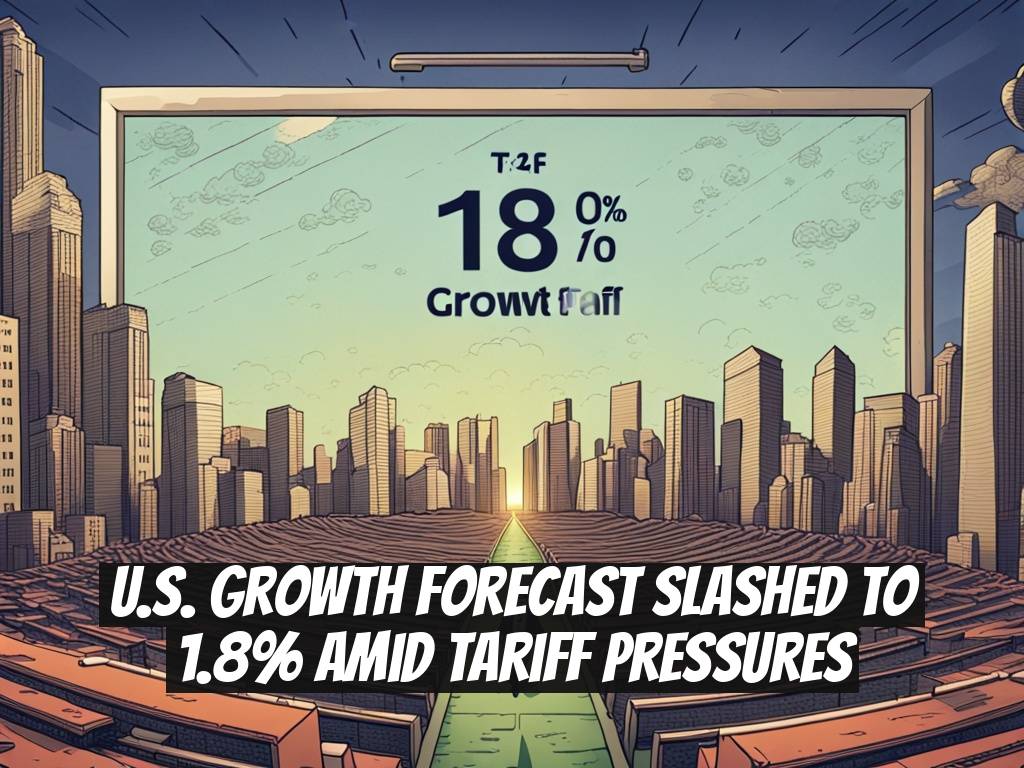 U.S. Growth Forecast Slashed to 1.8% Amid Tariff Pressures
