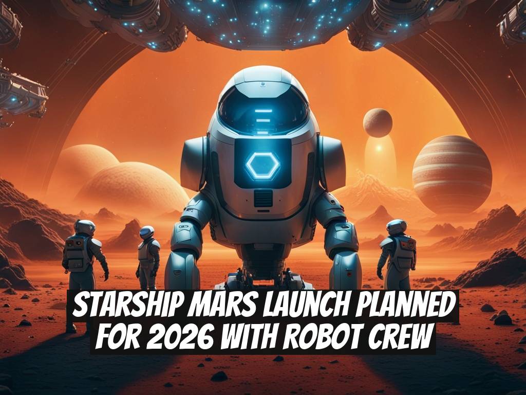 Starship Mars Launch Planned for 2026 with Robot Crew