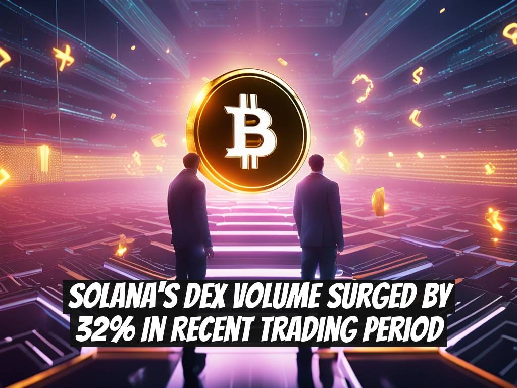 Solana's DEX Volume Surged by 32% in Recent Trading Period