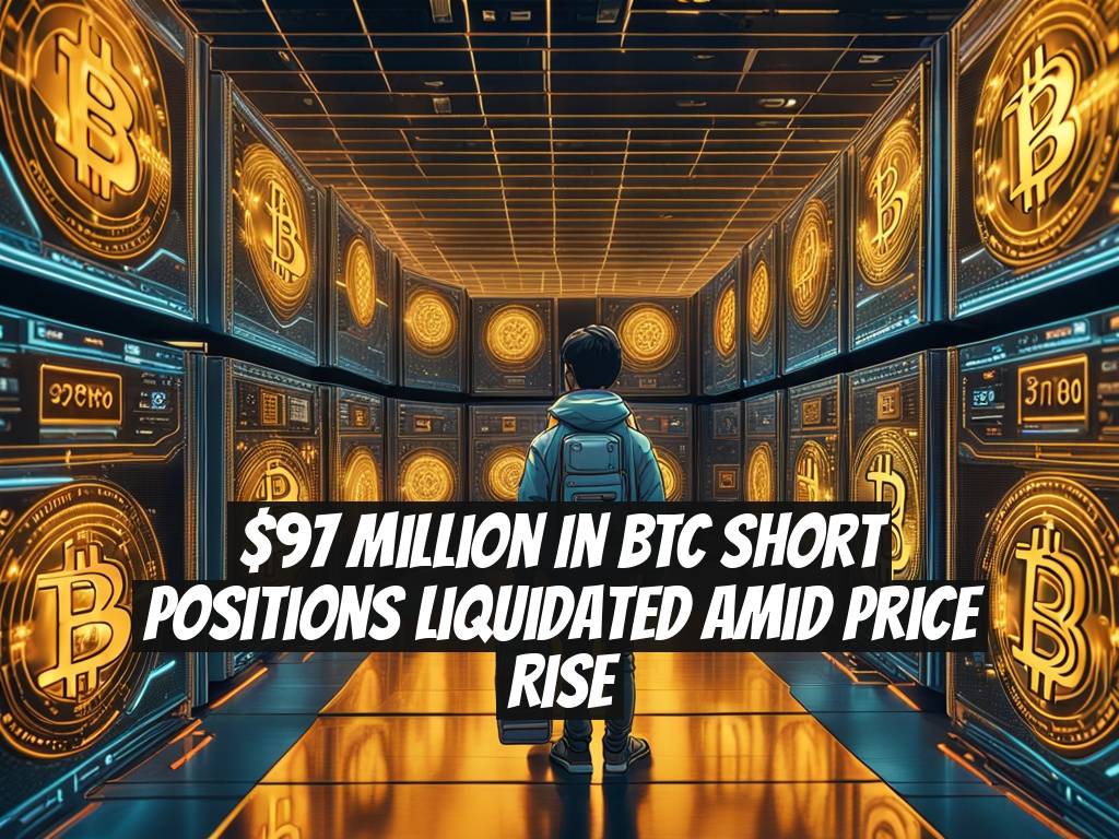 $97 Million in BTC Short Positions Liquidated Amid Price Rise