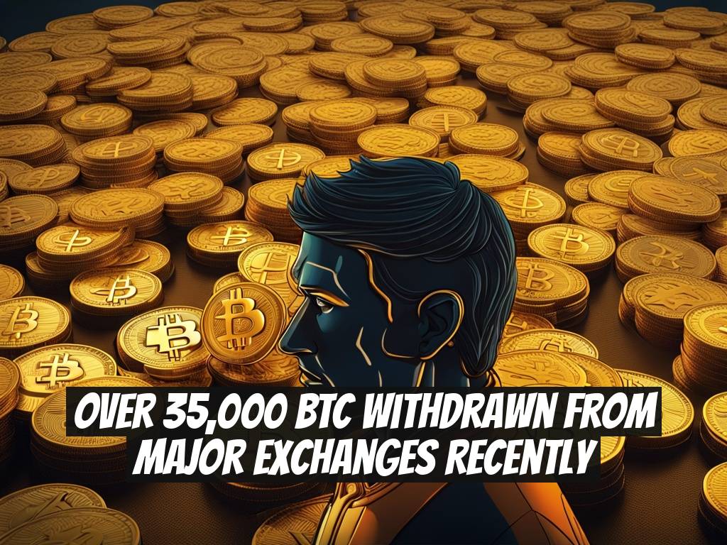 Over 35,000 BTC Withdrawn from Major Exchanges Recently
