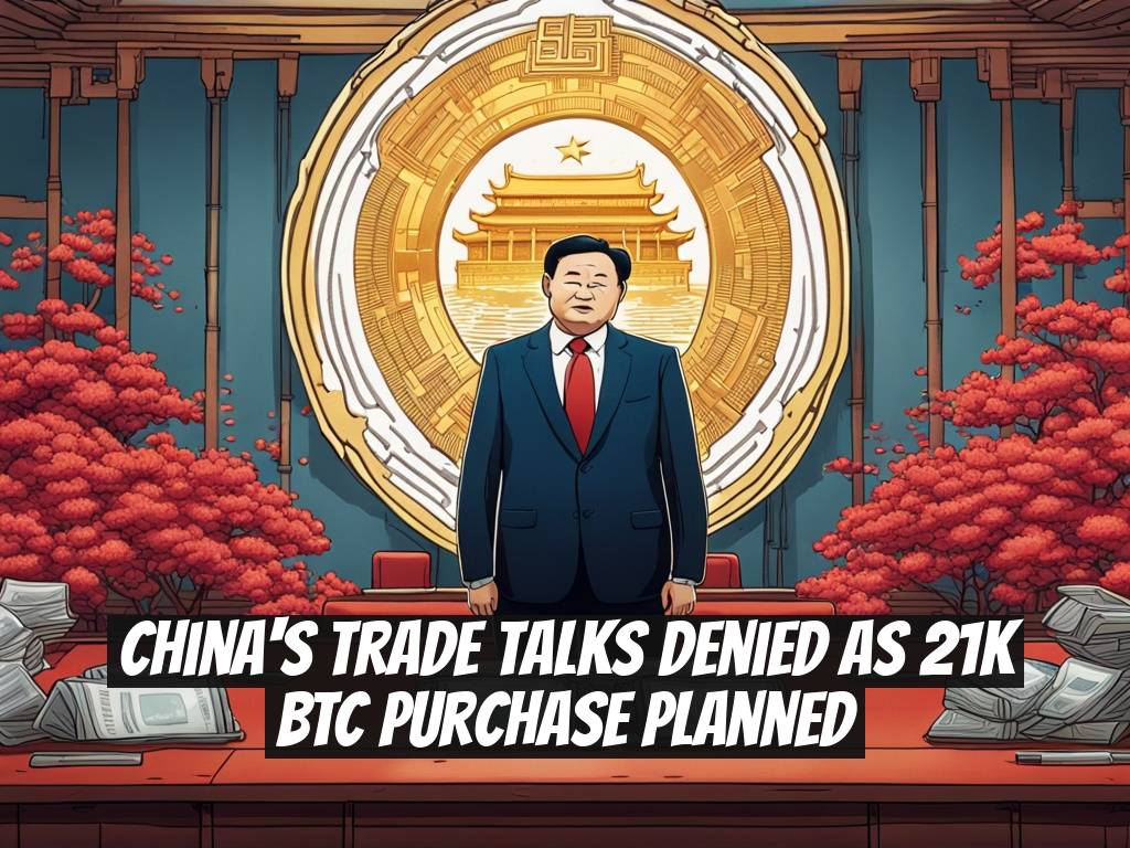 China's Trade Talks Denied as 21K BTC Purchase Planned