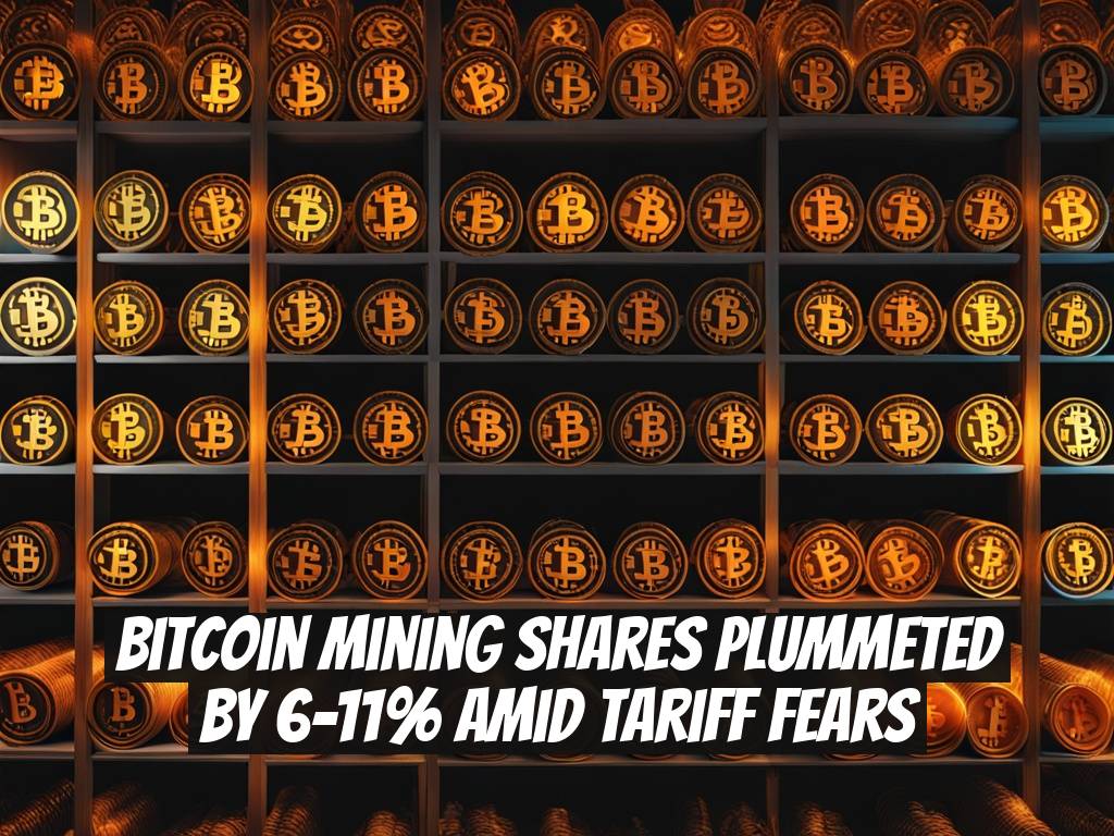 Bitcoin Mining Shares Plummeted by 6-11% Amid Tariff Fears