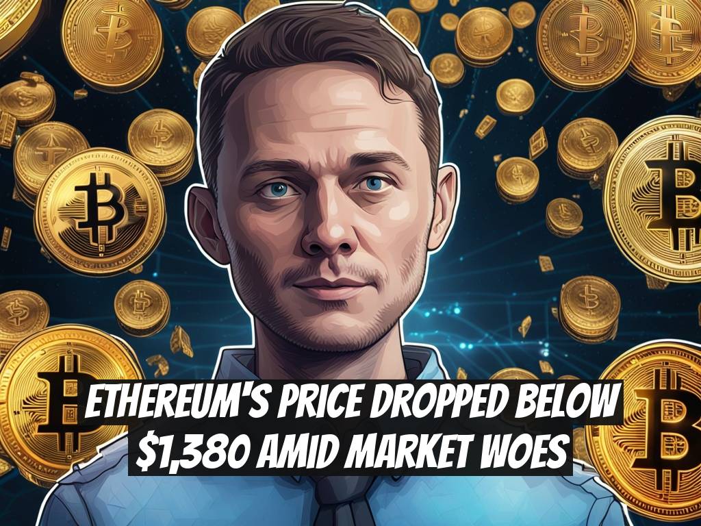 Ethereum's Price Dropped Below $1,380 Amid Market Woes