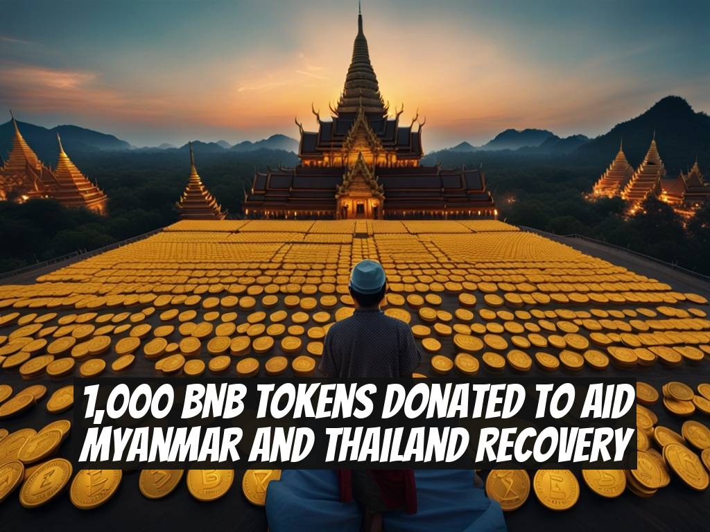 1,000 BNB Tokens Donated to Aid Myanmar and Thailand Recovery