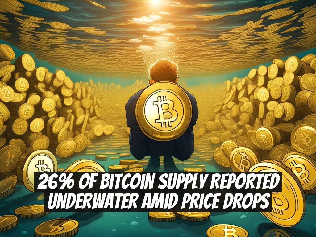 26% of Bitcoin Supply Reported Underwater Amid Price Drops