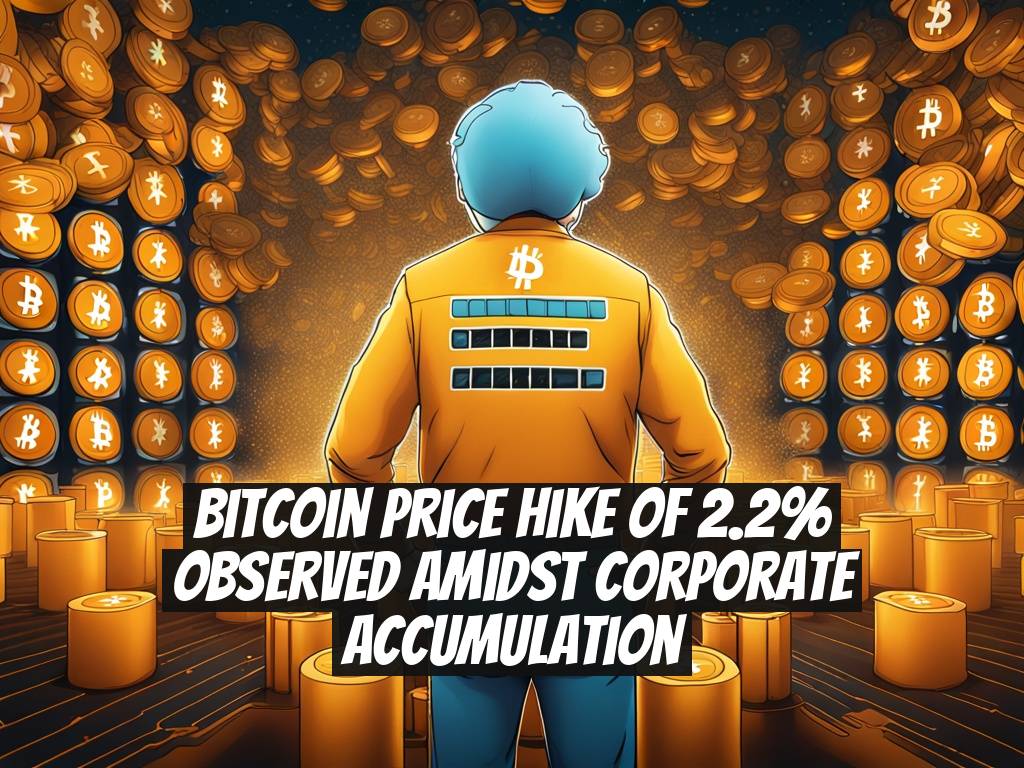 Bitcoin Price Hike of 2.2% Observed Amidst Corporate Accumulation