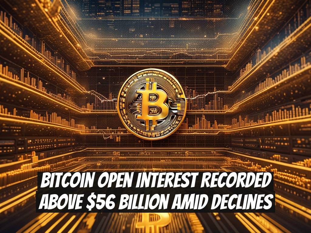 Bitcoin Open Interest Recorded Above $56 Billion Amid Declines