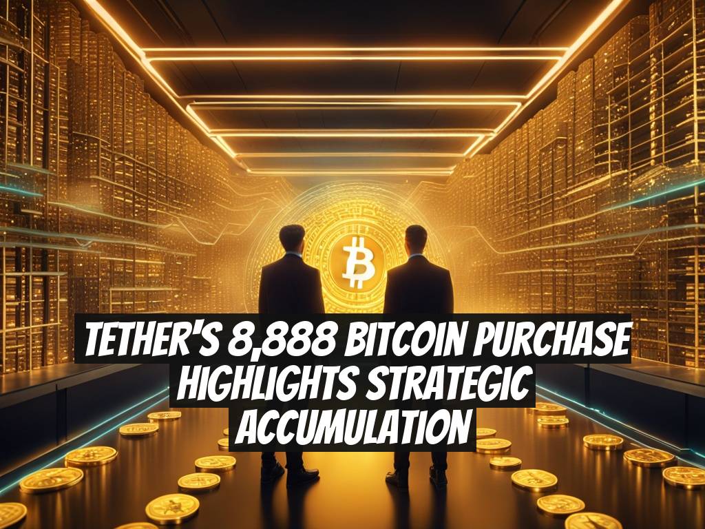 Tether's 8,888 Bitcoin Purchase Highlights Strategic Accumulation