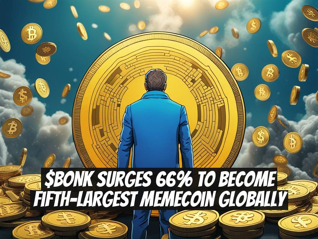 $BONK Surges 66% to Become Fifth-Largest Memecoin Globally