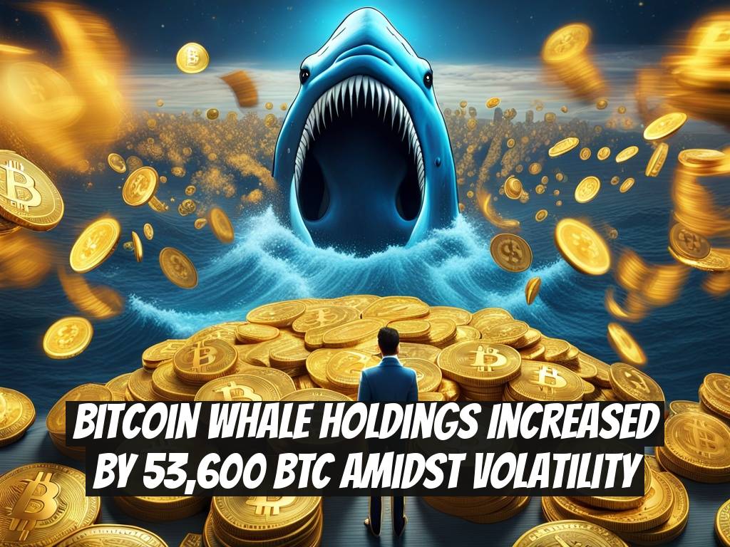 Bitcoin Whale Holdings Increased by 53,600 BTC Amidst Volatility