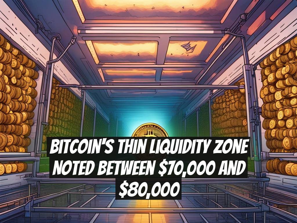 Bitcoin's Thin Liquidity Zone Noted Between $70,000 and $80,000