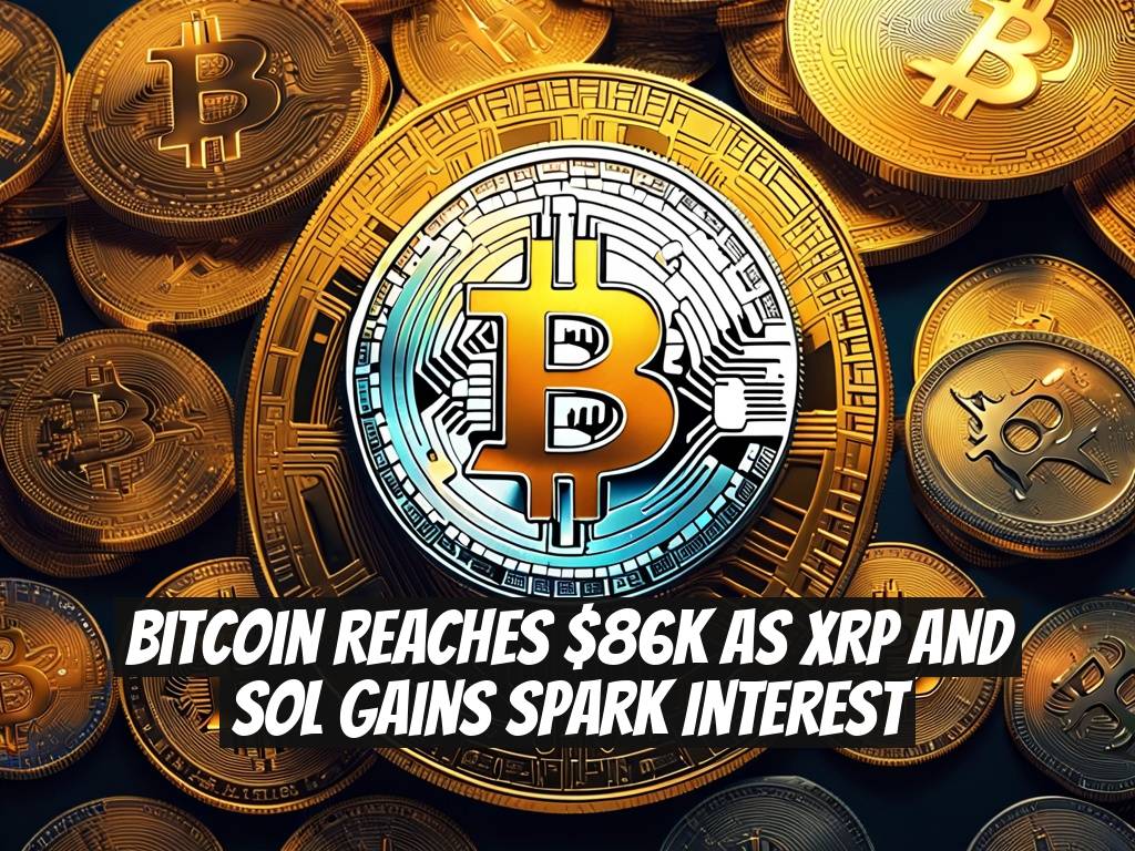 Bitcoin Reaches $86K as XRP and SOL Gains Spark Interest