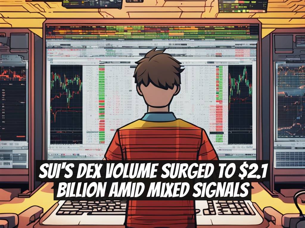 SUI's DEX Volume Surged to $2.1 Billion Amid Mixed Signals