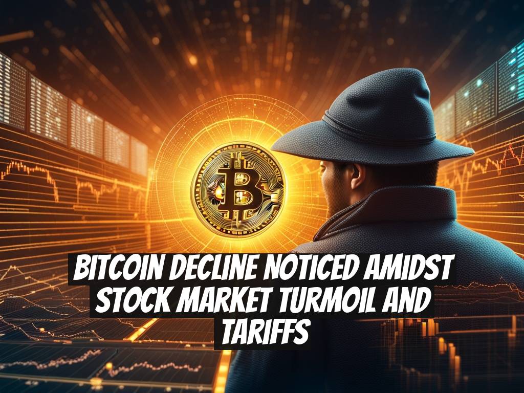 Bitcoin Decline Noticed Amidst Stock Market Turmoil and Tariffs